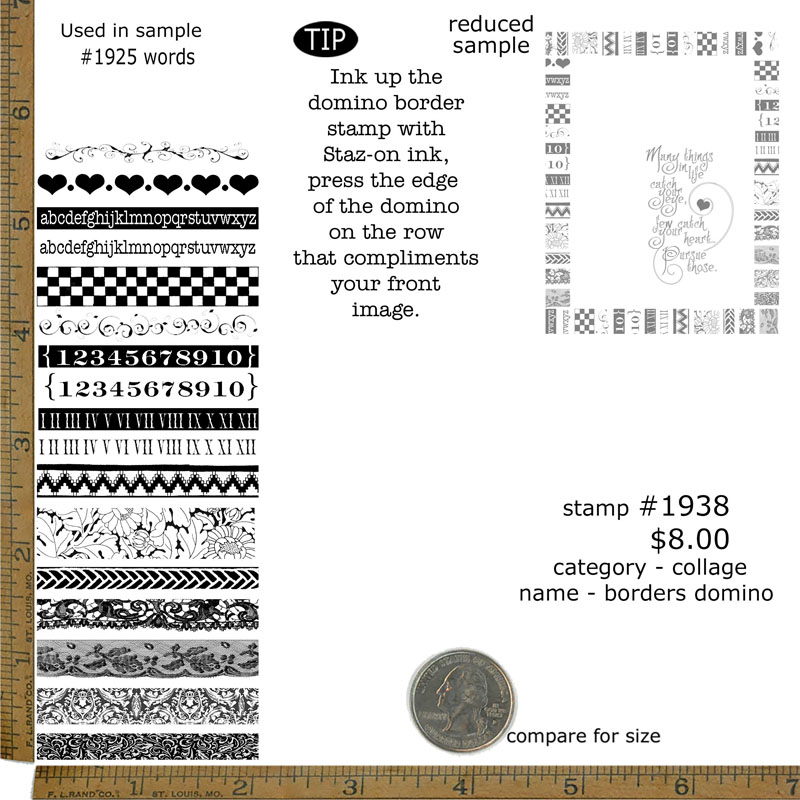 #1938 - Borders Domino - Collage